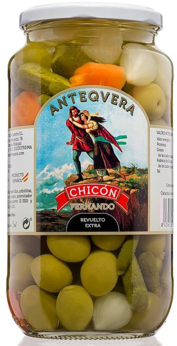 ACEITUNAS CHICON TARRO REVUELTO 900GR.1UN.